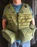 Photography Vest with MOLLE webbing, lens pockets by The Vest Guy