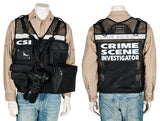 CSI Reflective Vest, black mesh vest, photo vest