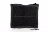 Black MOLLE pocket with zipper and velcro