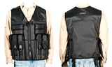 Front and back of black p90 prepper vest