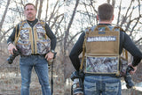 Man wearing camo mesh vest by The Vest Guy