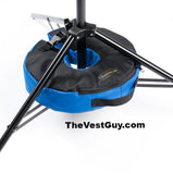 Studio light stand weighted support system