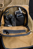 inside zipper pocket in utility pocket on mesh photo vest