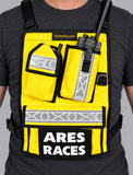 Ares Races Radio Chest Pack with reflective