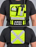 Ares Races Radio Chest Pack with reflective