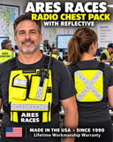 Ares Races Radio Chest Pack with reflective