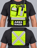 Ares Races Radio Chest Pack with reflective