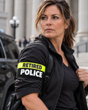 Adjustable Reflective RETIRED POLICE Armband
