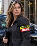 Adjustable Reflective RETIRED POLICE Armband