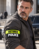 Adjustable Reflective RETIRED POLICE Armband