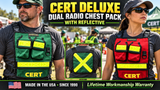 CERT Deluxe Dual Radio Chest Pack with reflective