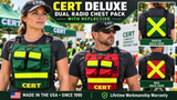 CERT Deluxe Dual Radio Chest Pack with reflective