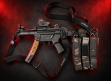 HK MP5 .22 or 9 mm spare magazine pouch sling - holds 6 mags