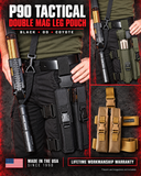 P90 Double Mag Leg Pouch Tactical