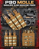 P90 MOLLE  Shoulder Sling Magazine Pouch TPL Open Top