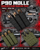 P90 MOLLE  Shoulder Sling Magazine Pouch TPL Open Top