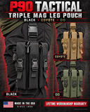 P90 Triple Mag Leg Pouch Tactical