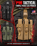 P90 Triple Mag Leg Pouch Tactical