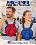 SINGLE FRS-GMRS RADIO CHEST PACK