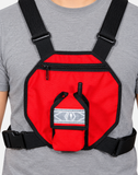 SINGLE FRS-GMRS RADIO CHEST PACK WITH REFLECTIVE
