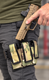 Tactical Triple Pistol Magazine Leg Pouch