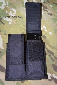 5.7 Double Mag pouch with MOLLE in black
