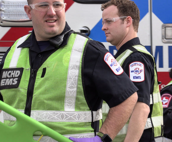 MCHD - EMS Safety Reflective safety vest Montgomery County Health Dept. ANSI Vest