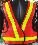 High Visibility 5pt Breakaway Safety Reflective Vest 1