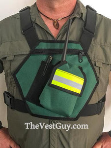 CERT Reflective Chest Pack - Chest Pouches radio pockets reflective