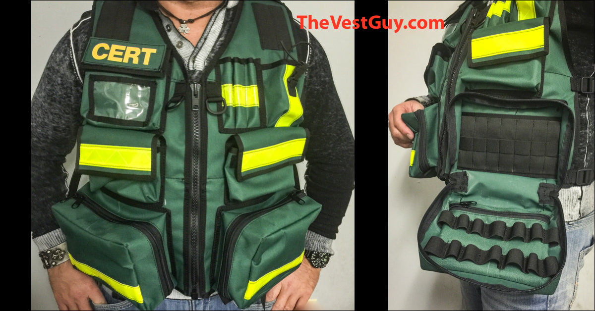 ジャケット・アウター O.D. GREEN DRIP-RUBBER VEST BAG CERT Medic Vest – The Vest Guy