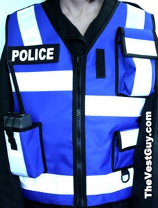 Royal Blue High Reflective Police Vest