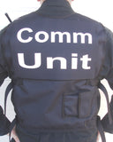 black comm unit vest by The Vest Guy