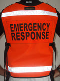 Orange Emergency Response Reflective Safety Vest