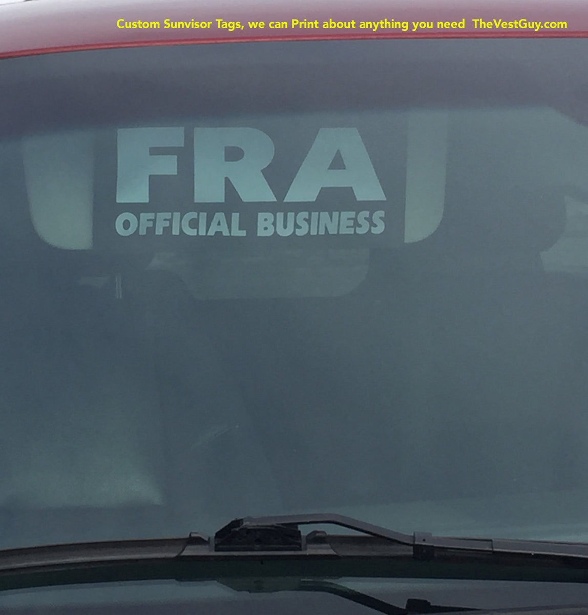 Federal Railroad Administration Visor Name Tag – The Vest Guy