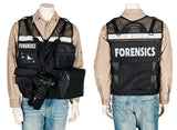 Forensics Reflective Vest, black mesh vest, photo vest