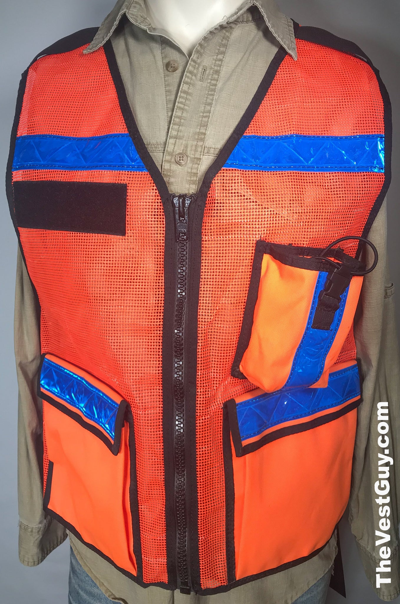 orange mesh safety vest