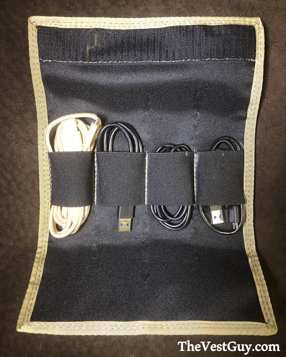 USB cord organizer pouch
