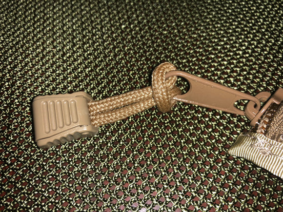 Zipper Pull Silencers in black, coyote, olive drab