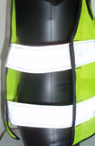 Adjustable sides of two Pocket ANSI 2 Vest by The Vest Guy - Custom High Viz Vests