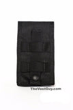 Black MOLLE cell phone pouch by The Vest Guy