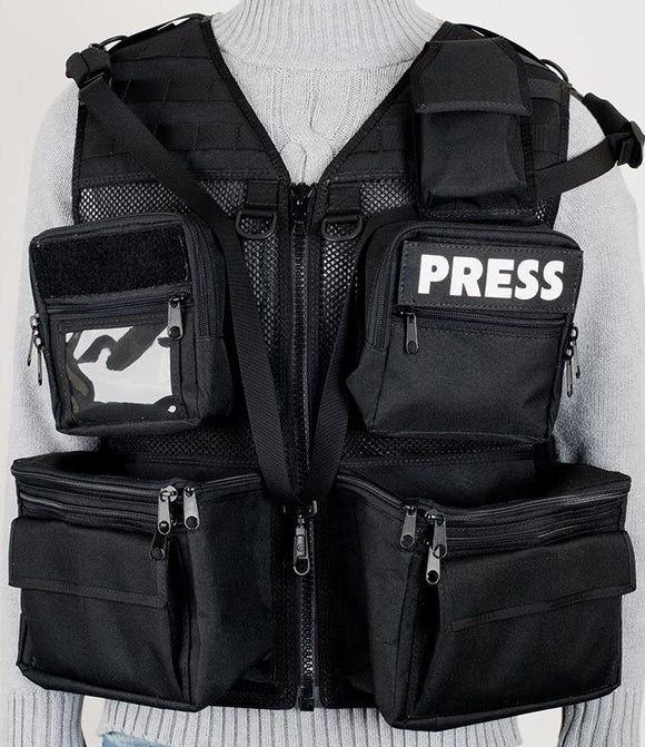 Custom Black Press Photography Vest