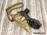 MOLLE Drum Pouch - ProMag SKU:DRM-A27.  - Fits Glock Model 17 and 19  9MM Drums, With Carry Strap, Made in USAProMag Glock Drum Mag Pouch  - MOLLE Sling Pouch by The Vest Guy, drum mag pouch, drum mag sling