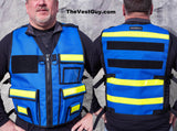 Range Safety Officer Vest Blue Velcro