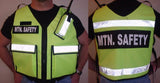 Reflective Safety Vest with pockets and radio pouch