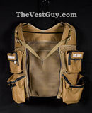 Inside of tan photography vest by TheVestGuy.com