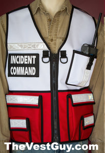 Two Tone Safety Reflective Vest Incident Command