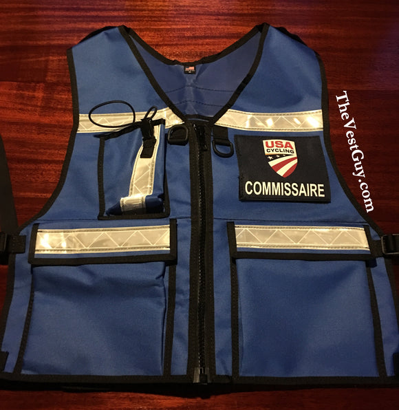 USA Cycling Vest Solid Blue