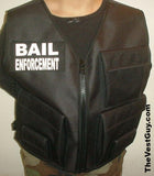 Black Bail Enforcement Vest