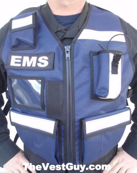 Blue Reflective EMS vest by The Vest Guy