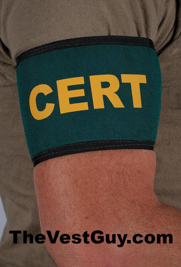 CERT armband - Custom green armband adjustable